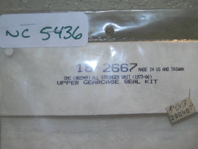 Sierra Gearcase Seal Kit Replaces OMC Stringer Units