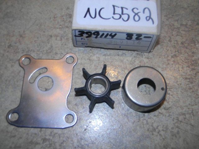 Johnson Evinrude Chrome Cup & Plate Kit 1974 - 1987 1988 1989 9.9 15 HP
