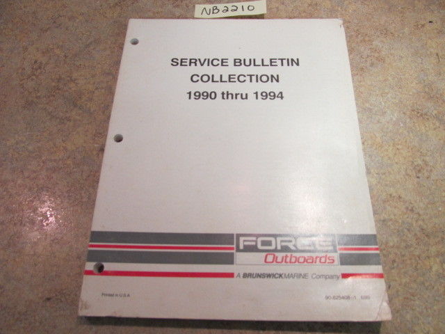 Mercury Force Outboards 1990 thru 1994 Service Bulletin Collection