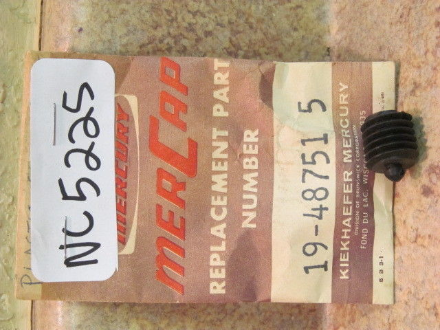 NEW Mercury Flush Plug 19-48751