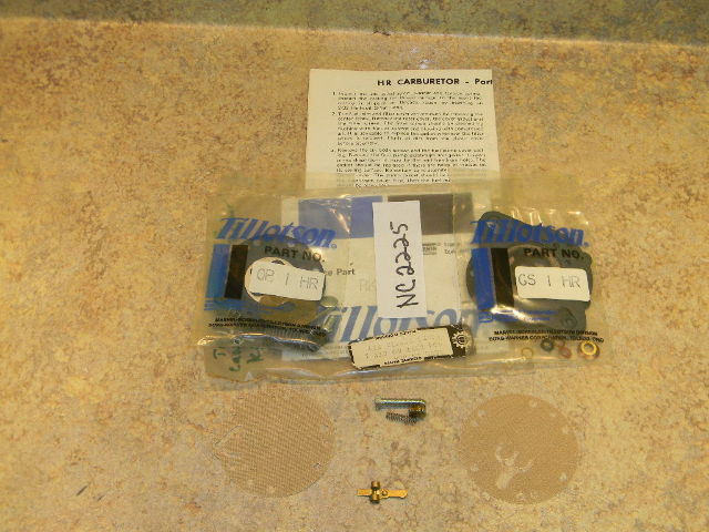 NOS Tillotson Carburetor Gasket Repair Kit
