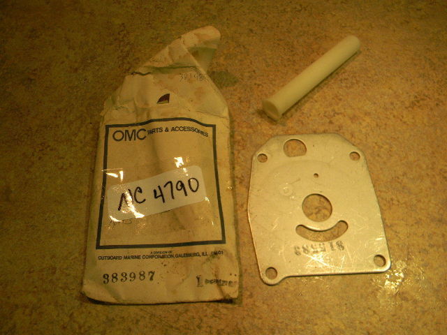New Johnson Evinrude OMC Cup Wear Plate and Tube