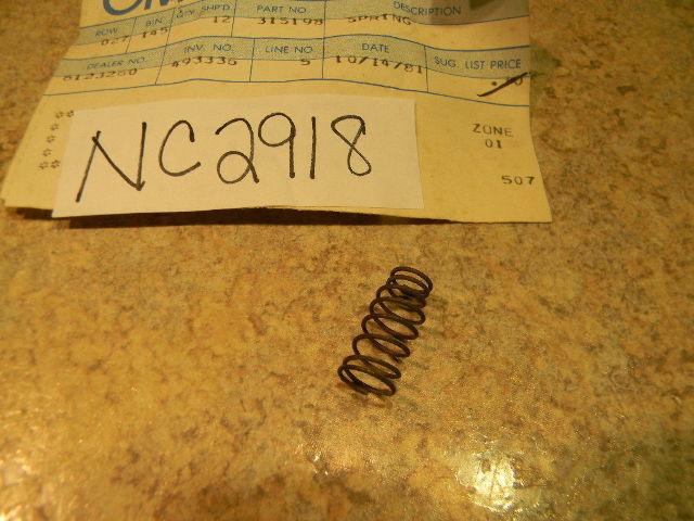 NEW OMC Johnson Evinrude Spring