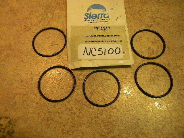 New Sierra O Ring Package of 5 18-7171 Replaces 25-30529