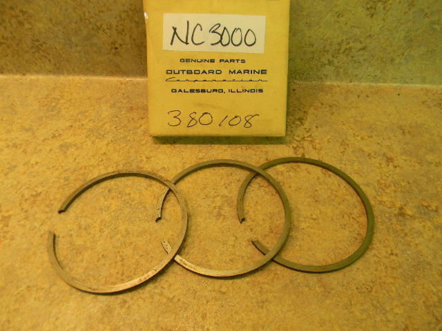 NEW OMC Johnson Evinrude Piston Ring Set 380108 378430