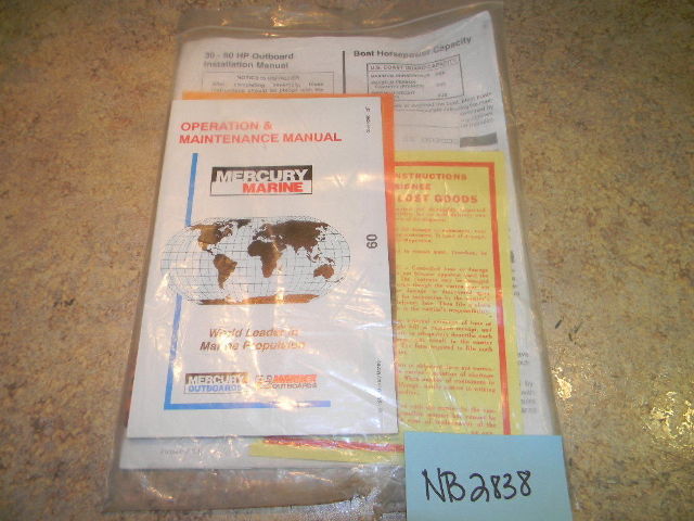 Mercury Marine Operation & Maintenance Manual 60 HP 1997