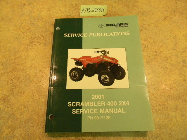 2001 Polaris Scrambler 400 2x4 Service Manual PN 9917126