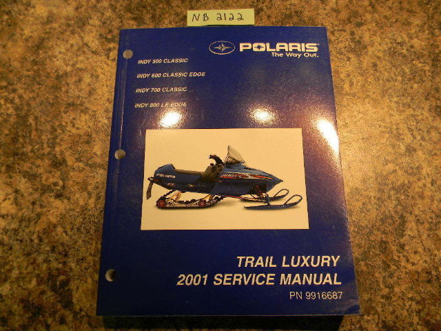 2001 Polaris Trail Luxury Service Manual PN 9916687
