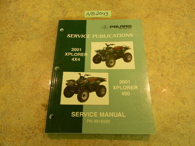 2001 Polaris XPlorer 4x4 & XPlorer 400 Service Manual PN 9916580