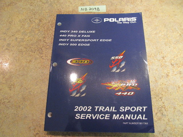 2002 Polaris Trail Sport Service Manual PN 9917362