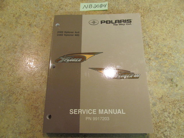 2002 Polaris XPlorer 4x4 and 400 Service Manual PN 9917203