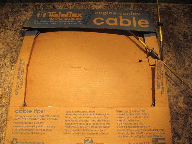 NEW Teleflex Control Cable 10ft CC17010 Replaces Johnson Evinrude OMC 377370