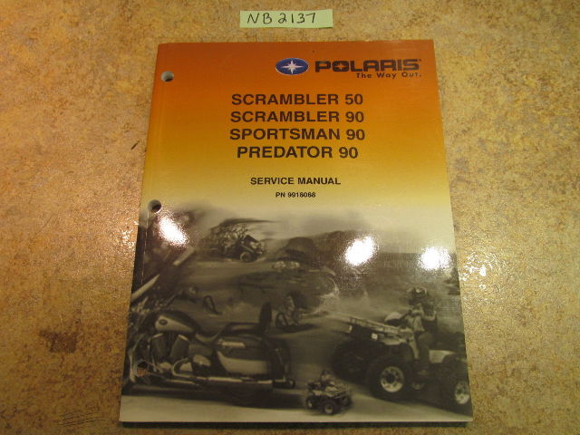 2003 Polaris Sportsman Youth ATV Service Manual with CD PN 9918068