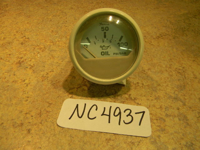 New Faria Outboard Oil PSI Gauge GP9881A