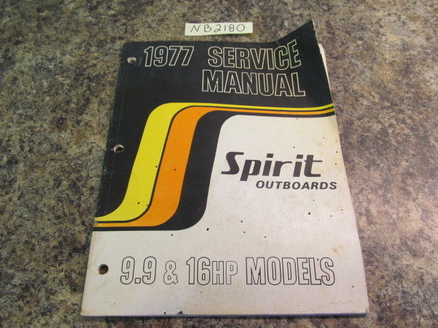 1977 Suzuki Spirit Outboards 9.9 & 16 HP Models Service Manual