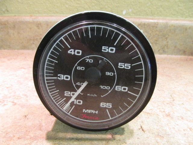 Faria Brand Speedometer Blue w/ Black Face SE9632D