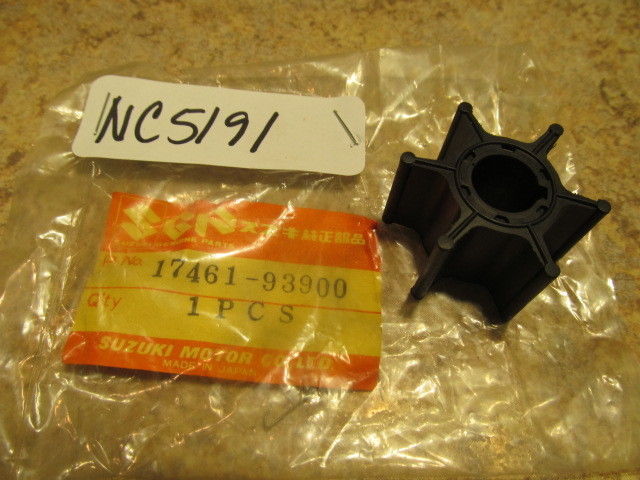 NEW Suzuki water pump impeller 17461-93900 DT 1983-85 9.9 15 HP