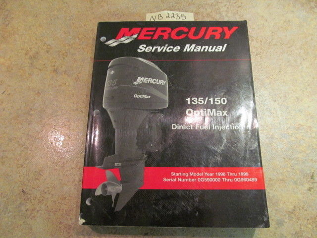 Mercury 135/150 Optimax Service Manual Starting Model Year 1998-99