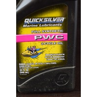 NEW! Quicksilver Mercury Lubricants Full Synthetic 2-Cycle Oil PWC 6 Quarts
