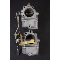 Johnson Evinrude 1968 Top & Middle Carburetors 55 HP CLEANED