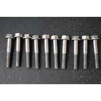 1968-05 Johnson Evinrude Cylinder Head Bolt Set (10) 305027 20 25 28 30 33 35 40
