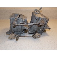 Johnson Evinrude Carburetor Assembly (Upper & Lower) 386006 386007 1973 135 HP