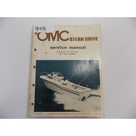 OMC Stern Drive Service Manual 1986 507551 2.5 / 3.0 / 4.3 / 5.0 / 5.7 Litre Models