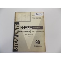 OMC Johnson Evinrude Stern Drive Service Manual 1966 90 HP DU-13B DUE-13B
