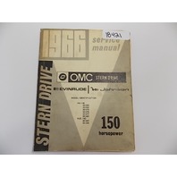 OMC Johnson Evinrude Stern Drive Service Manual 1966 150 HP HU-14D HUE-14D