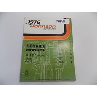 OMC Johnson Service Manual 1976 4 HP 4R76 4w76 Item # JM-7603
