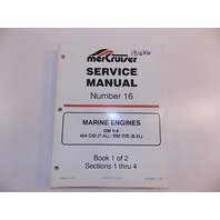 Mercruiser Service Manual #16 90-823224 GM V-8 / 454 CID (7.4) / 502 CID (8.2)
