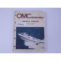 OMC STERN DRIVE SERVICE MANUAL 507551 1985 2.5 3 4.3 5 5.7