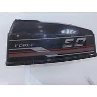 F2C691712 Mercury Force 1989 Engine Hood Cowl Cowling Cover 50 HP