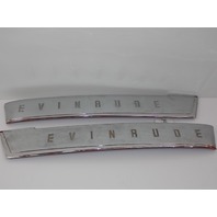 Evinrude Motor Cover Applique Lower Port & Stbd. 50's 60's 35 HP 204213 204214