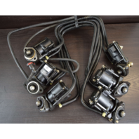 2001 Evinrude FICHT Fuel Injector Set w/Lines 5004502 5004501 200 225 250 HP V6