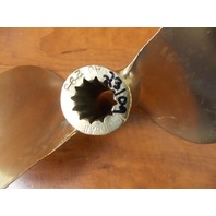 Vintage Bronze Michigan Mercury Racing Propeller 10 X 17 12 Spline