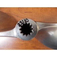 Vintage Stainless Steel Mercury Racing Propeller 9-1/2 X 19 12 Spline 1" hub