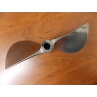 Vintage Stainless Steel Mercury Racing Propeller 9-1/2 X 19 12 Spline 1" hub