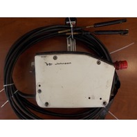 Johnson Evinrude Side Mount Control Box w/ Key & 13 Ft Cables 1973-1978 50 HP +