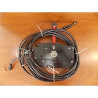 Mercury Side Mount Remote Control Box Controls w/ Key 9 Ft Cables & Trim Switch