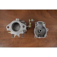CLEAN! Johnson Evinrude Carburetor Body & Bowl C#: 321253 & C#: 313355