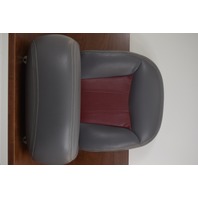 New Gambler Center Bass Boat Seat. Grey with red.
