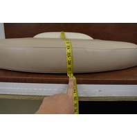 Pontoon Corner Boat Seat Cushion Cream/Tan with Blue trim-  250 LX 2001 Pontoon