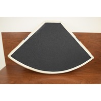Pontoon Corner Boat Seat Cushion Cream/Tan with Blue trim-  250 LX 2001 Pontoon