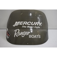 Used Tinted Plexiglass Boat Windshield approx. 23"w x 16"h  34" arc
