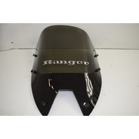 Used Ranger tinted plexiglass boat windshield 21 7/8 h x 16 3/4" w 22 3/4" arc