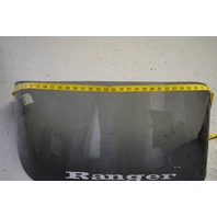 Used Ranger tinted plexiglass boat windshield 17" h x 32" w x 12" slant