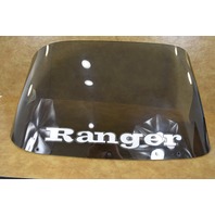 Used Ranger tinted plexiglass boat windshield 17" h x 32" w x 12" slant