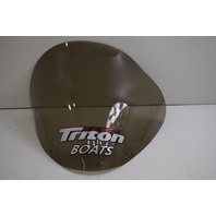 Used Triton tinted plexiglass boat windshield 21 5/8" h x 22 3/4" w 32' arc