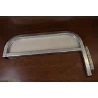 Top to Pontoon Boat Door with Hinge, Off White